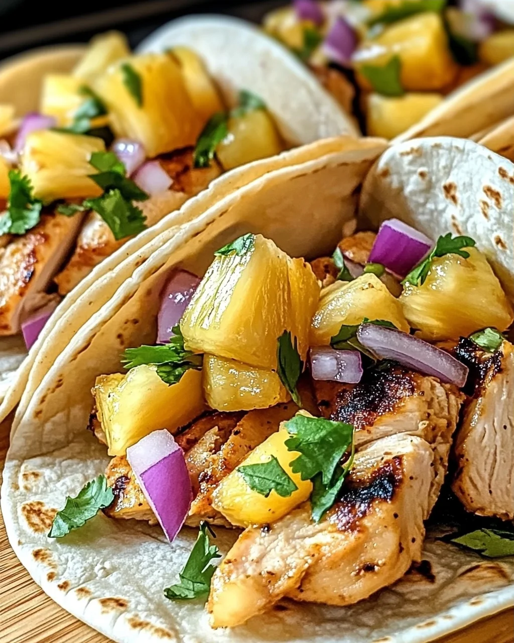 Ananas-Hühnchen-Tacos für den Sommergenuss