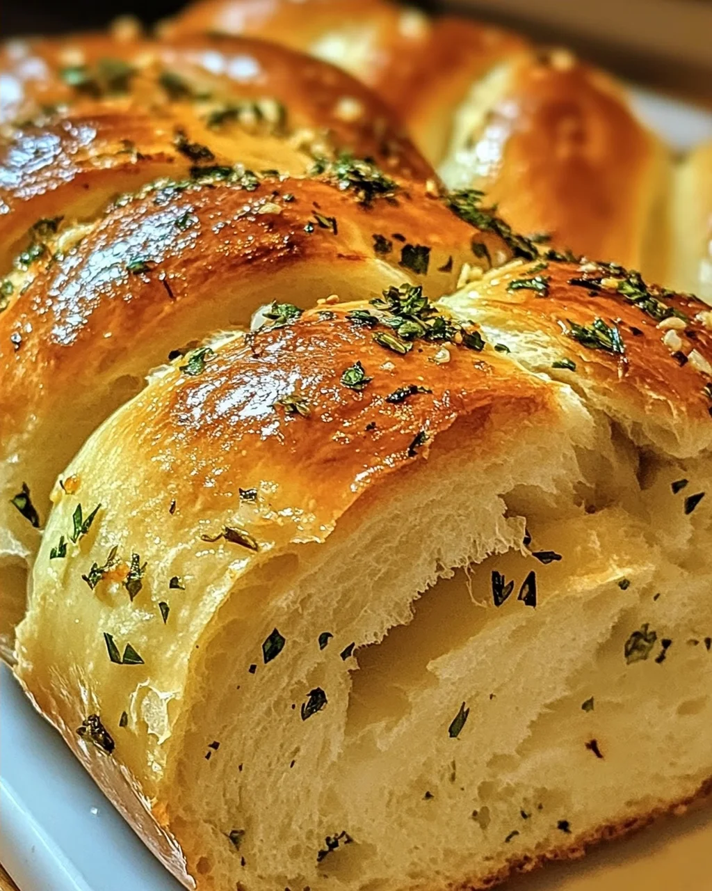 Aromatisches Knoblauch-Kräuter Zopfbrot für Genießer