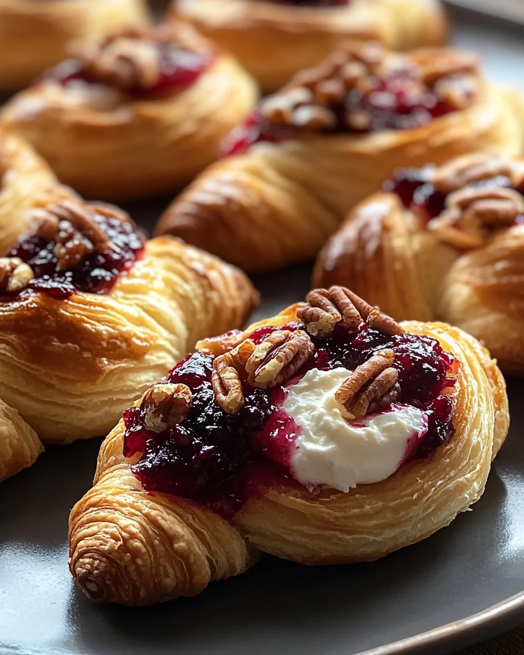 Cranberry Cream Cheese Crescent Bites