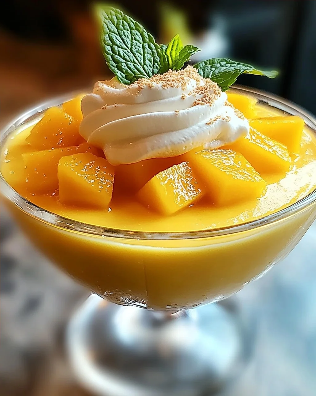 Cremige Mango-Mousse