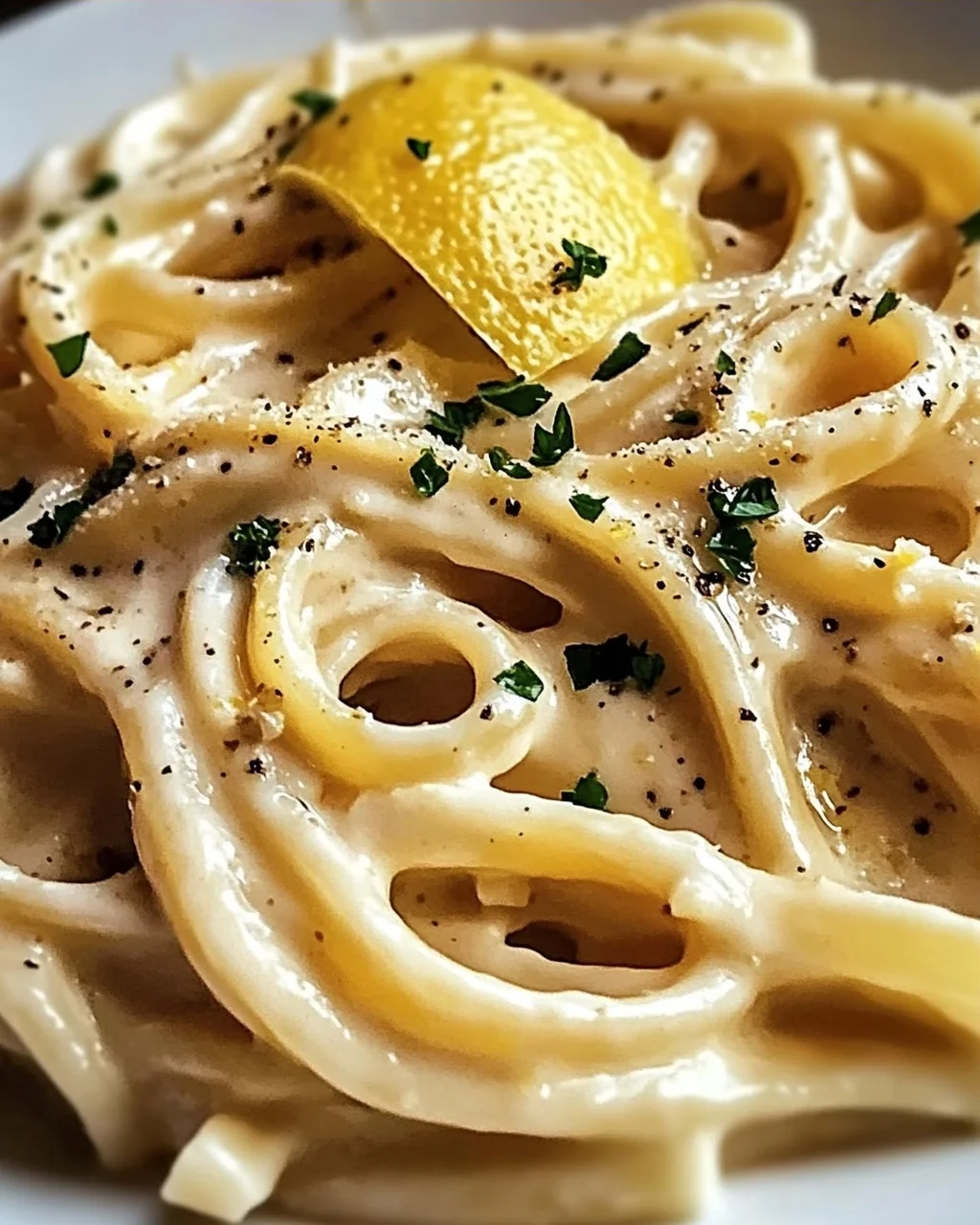 Cremige geröstete Knoblauch- und Zitronenpasta sofort genießen