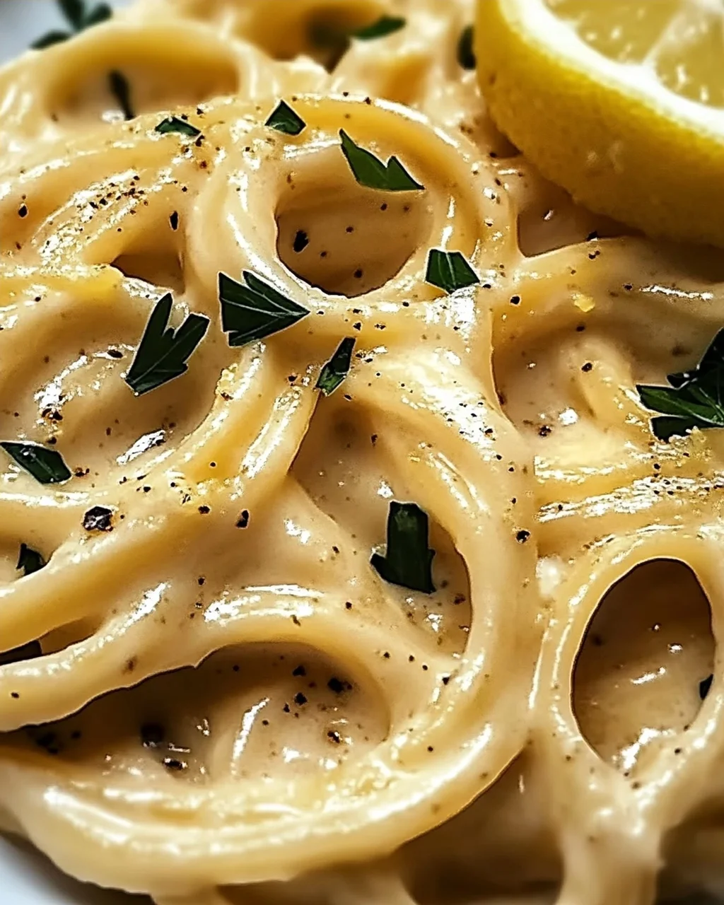 Cremige geröstete Knoblauch- und Zitronenpasta sofort genießen