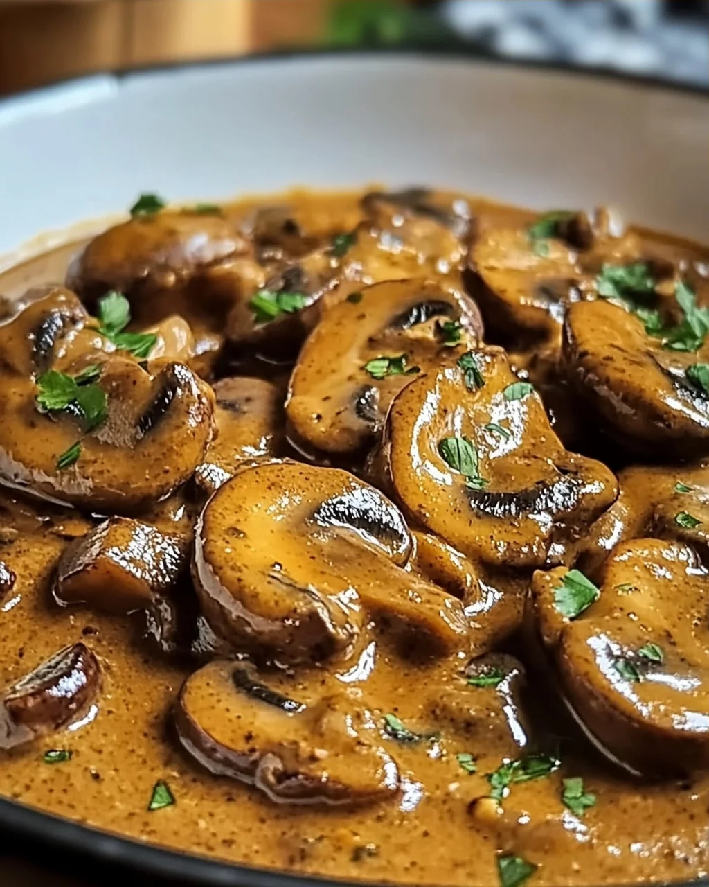 Cremige ungarische Champignon-Paprikasch für Gemütliche Abende