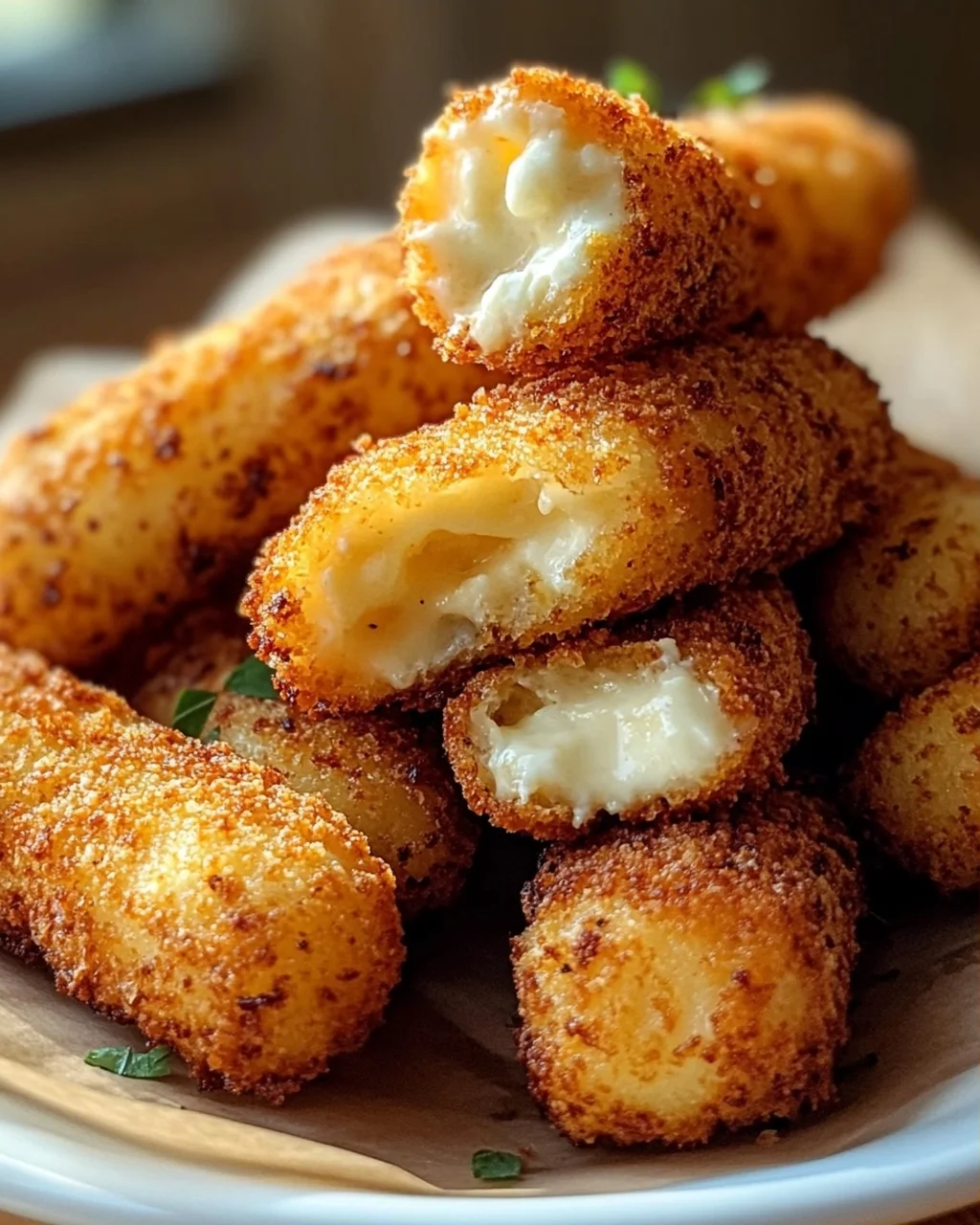 Crispy Mini Mozzarella Sticks from the Airfryer
