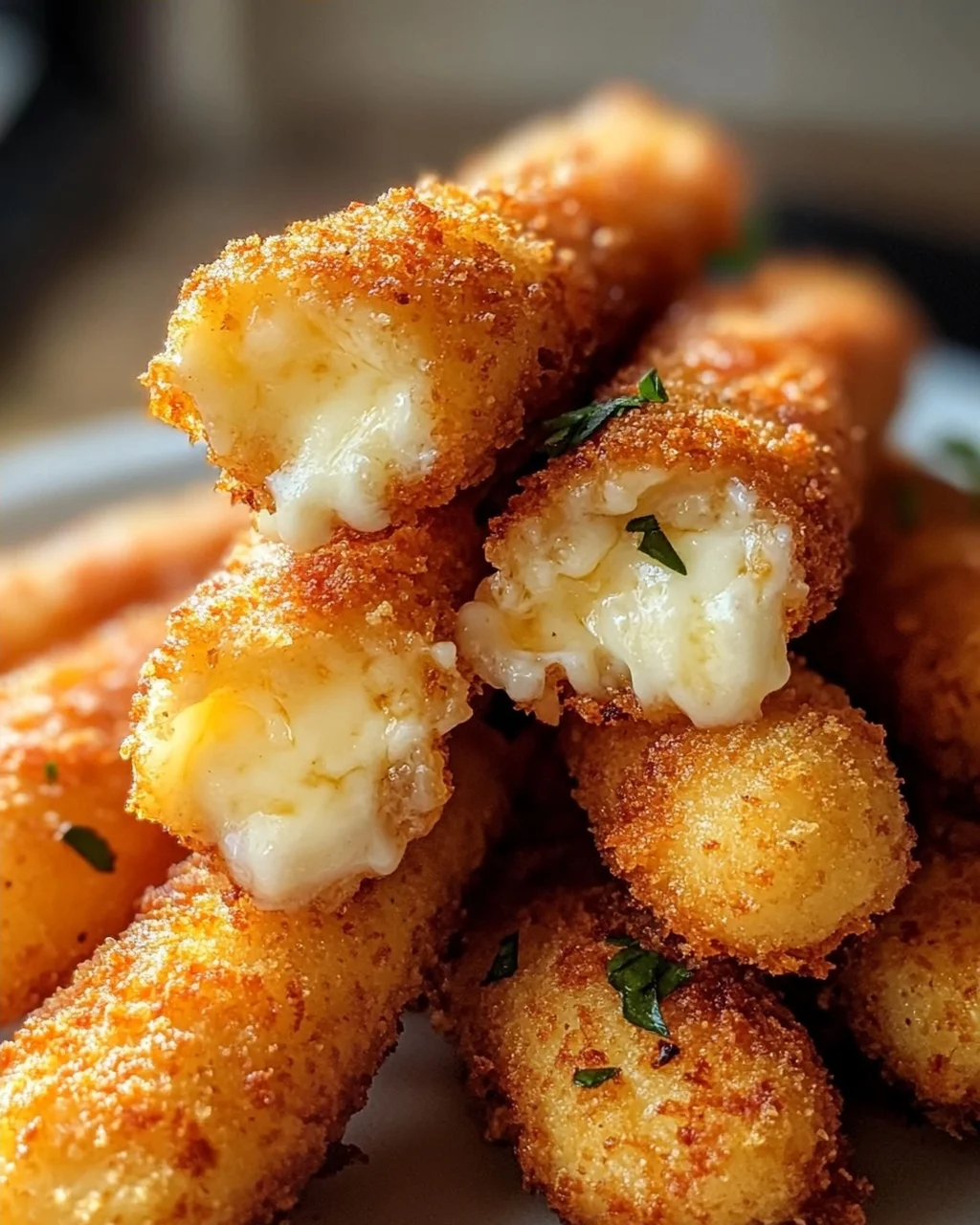 Crispy Mini Mozzarella Sticks from the Airfryer