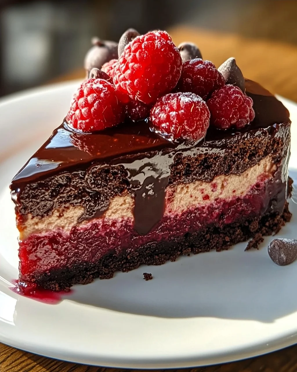 Dunkle Schoko Himbeer Cheesecake Rezept – unwiderstehlich gut!
