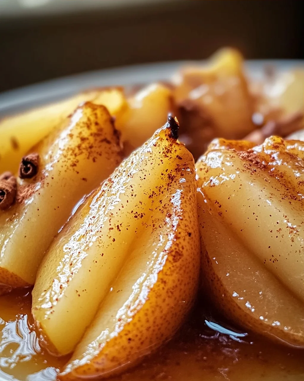 Einfach & Lecker: Gebackene Birnenscheiben mit Ahorn-Glasur