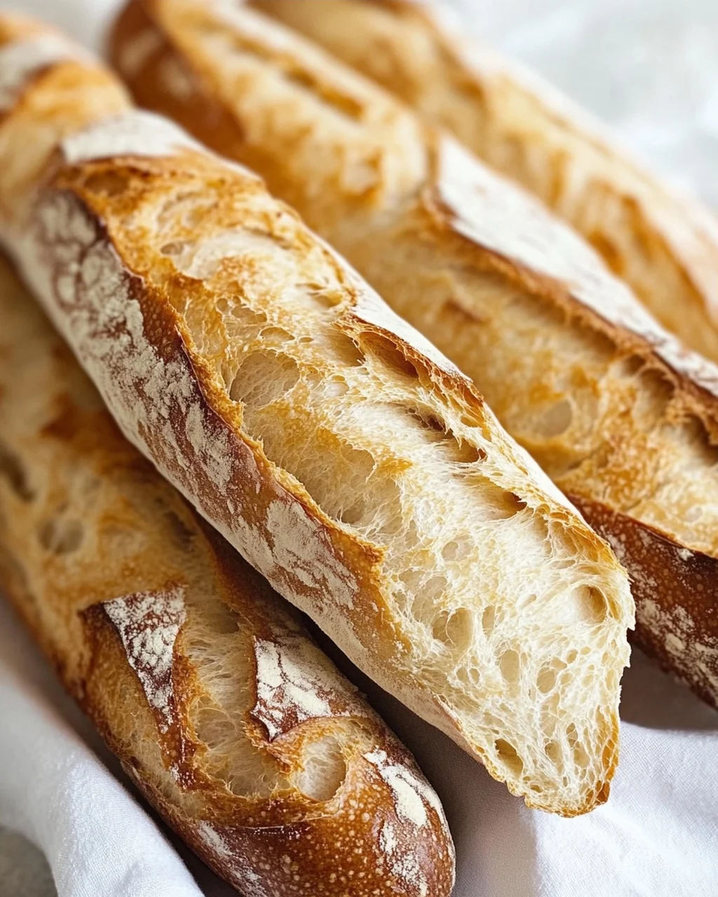 Einfaches Rezept für knuspriges Baguette