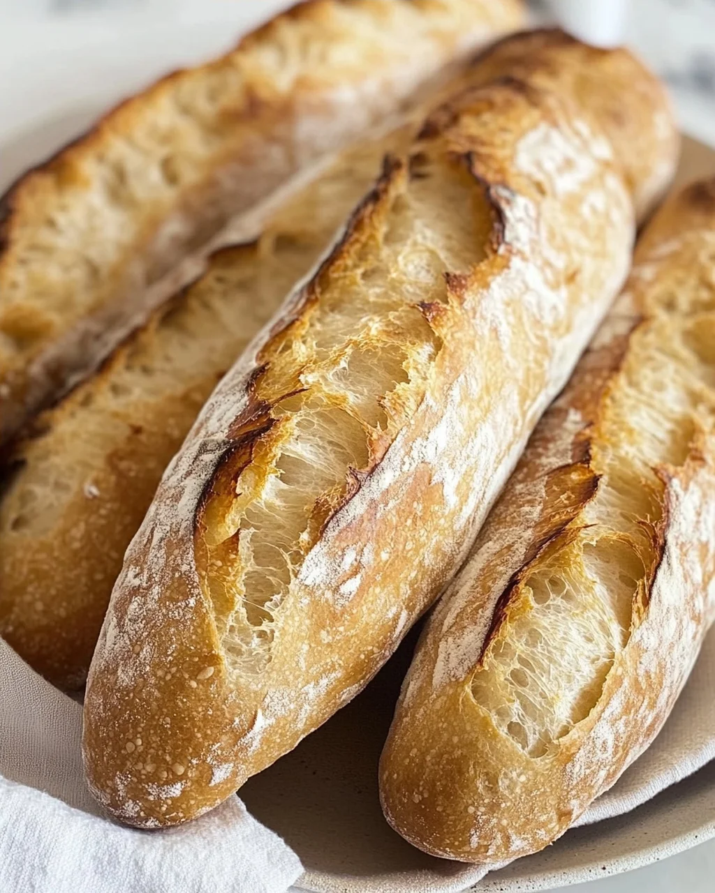Einfaches Rezept für knuspriges Baguette