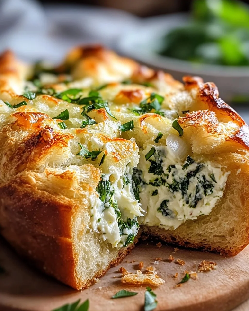 Gefülltes Bärlauchbrot mit Frischkäse: Einfach unwiderstehlich