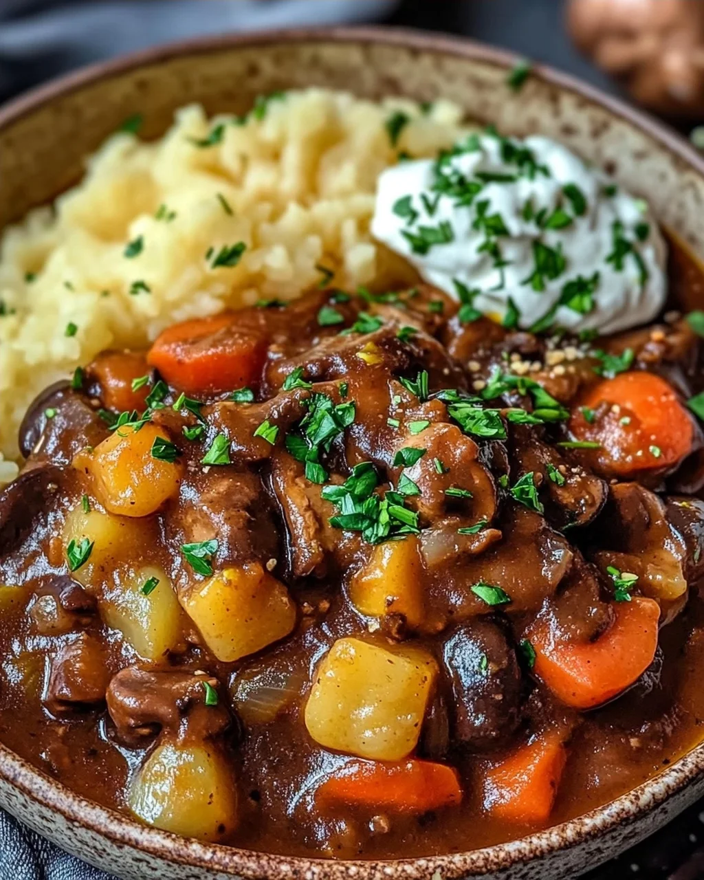 Herzhaftes Veganes Pilz Gulasch Bourguignon – Einfach Lecker