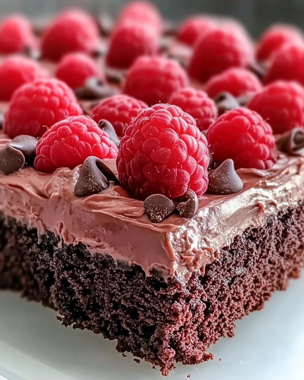 Himbeer Schoko Brownie Torte