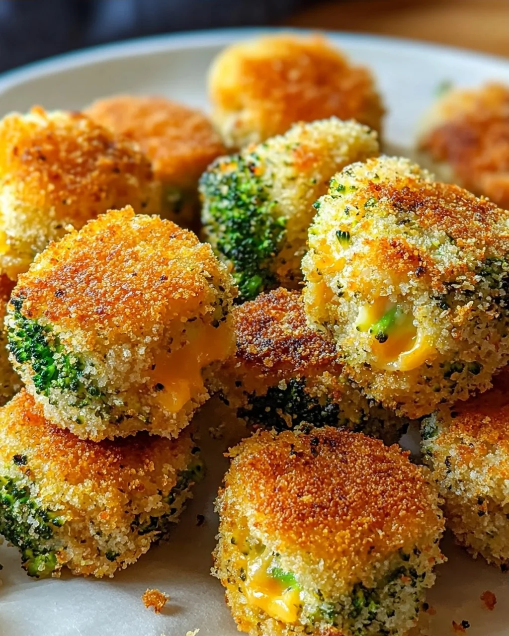 Knusprige Brokkoli Käse Nuggets