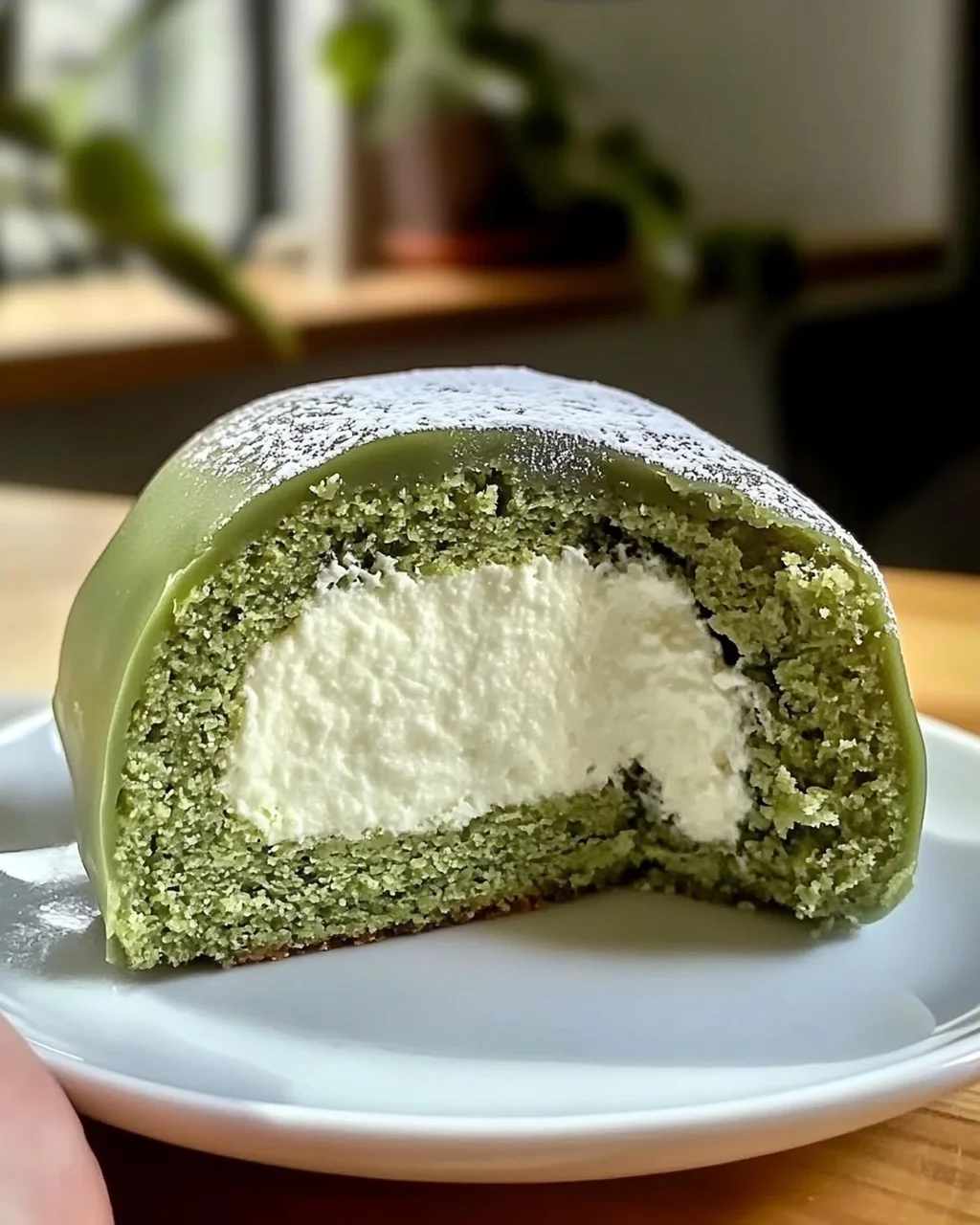 Köstlicher Matcha-Käsekuchen Daifuku Genuss
