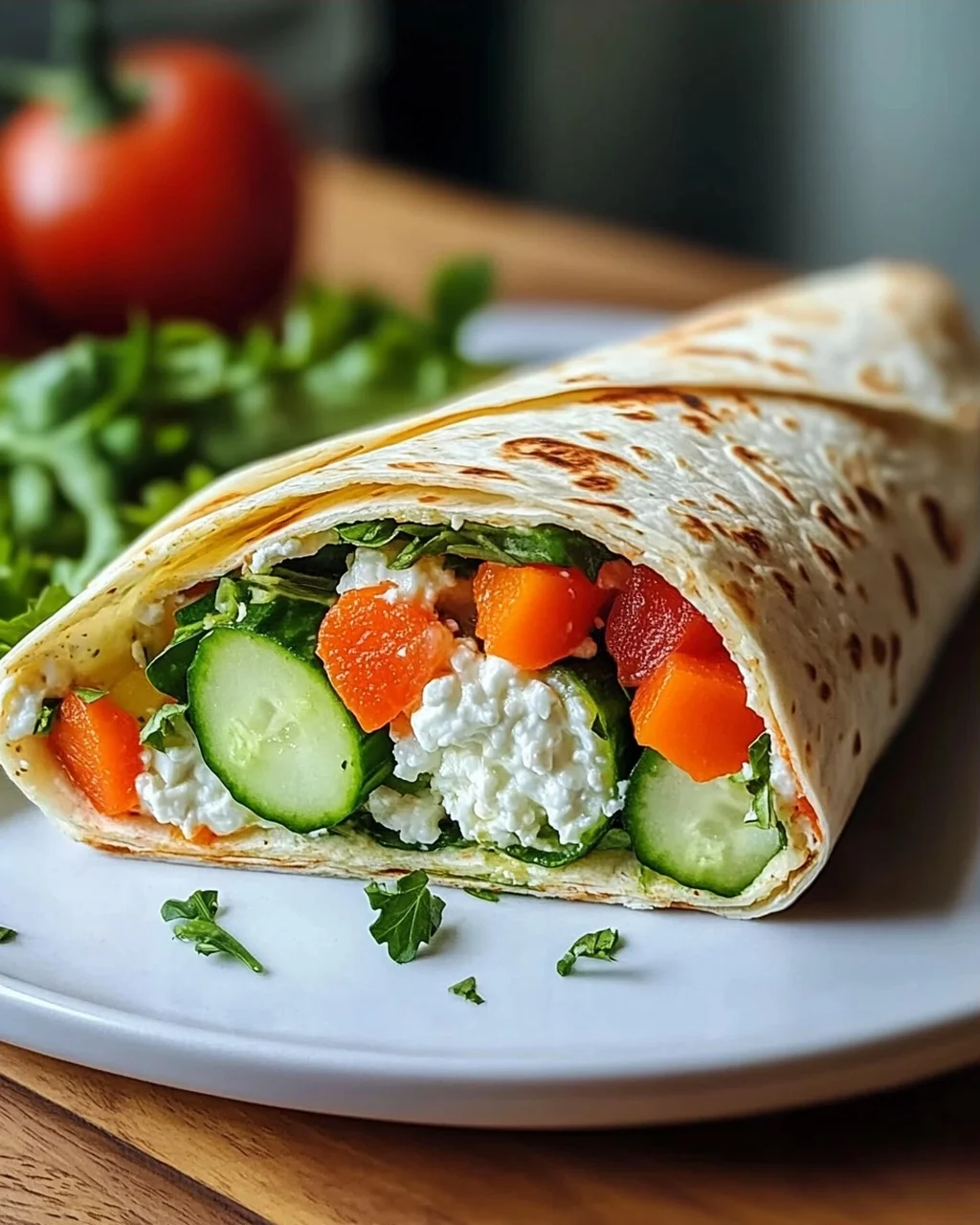Leckere Hüttenkaese Wraps - Gesund & Einfach Nachzumachen!