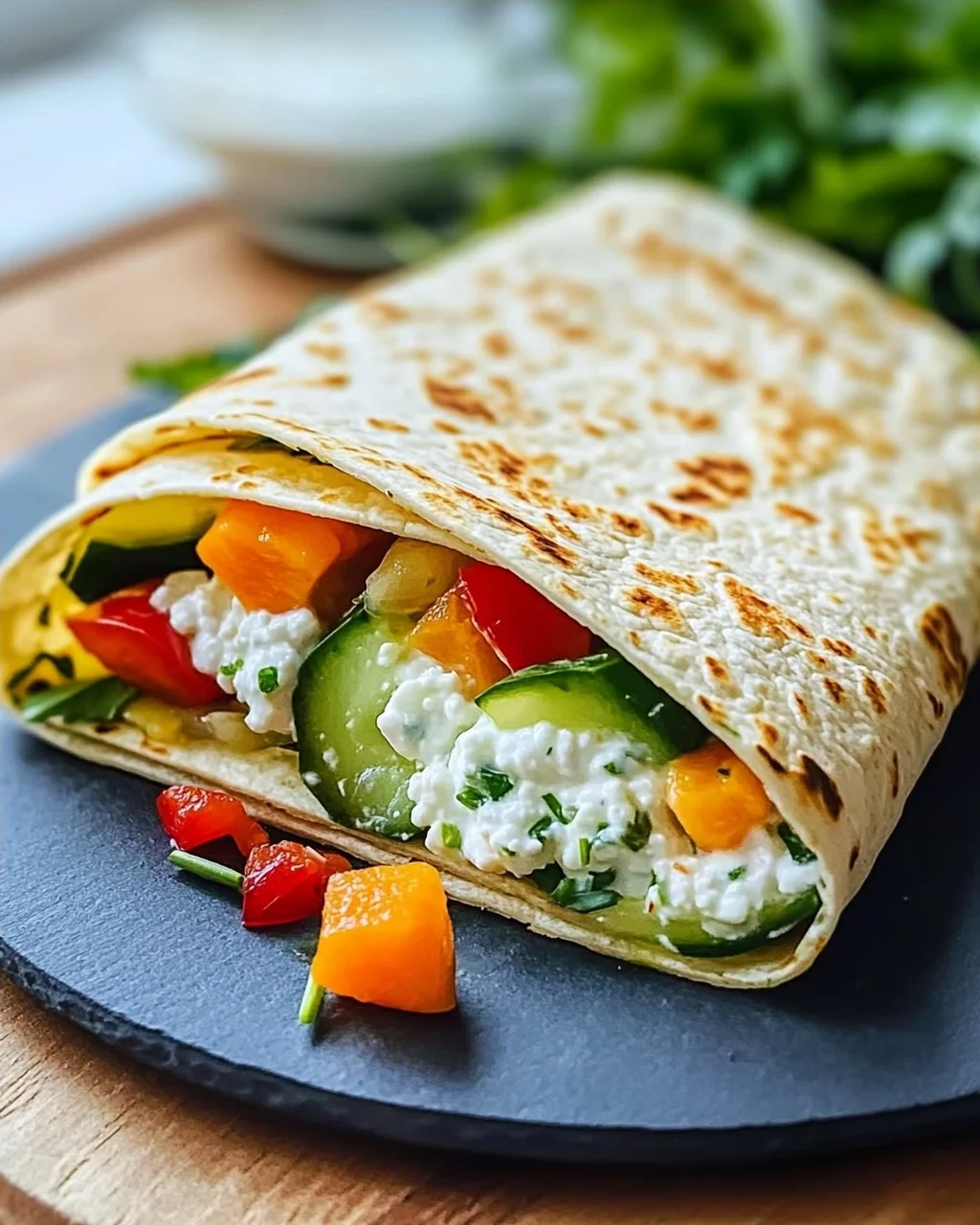 Leckere Hüttenkaese Wraps - Gesund & Einfach Nachzumachen!