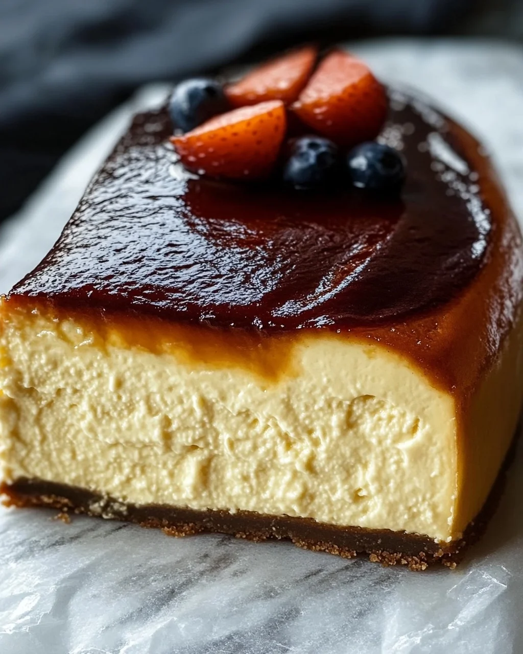 Leckeres Burnt Basque Cheesecake aus der Kastenform