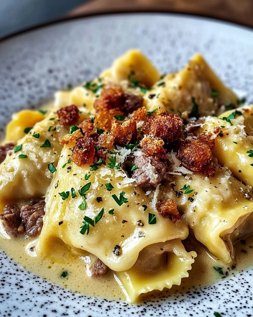 Maultaschen Carbonara