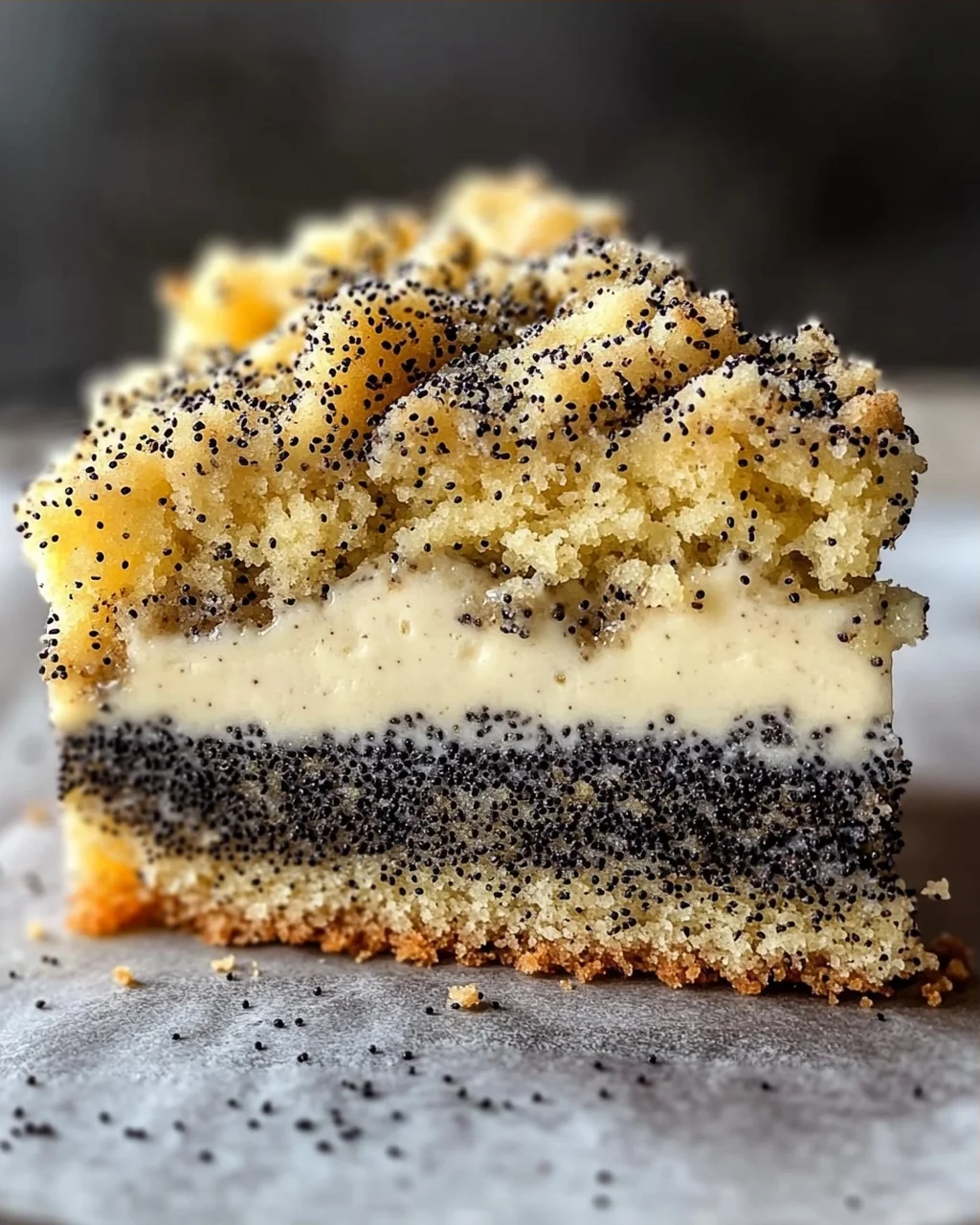 Mohnkuchen mit Streusel
