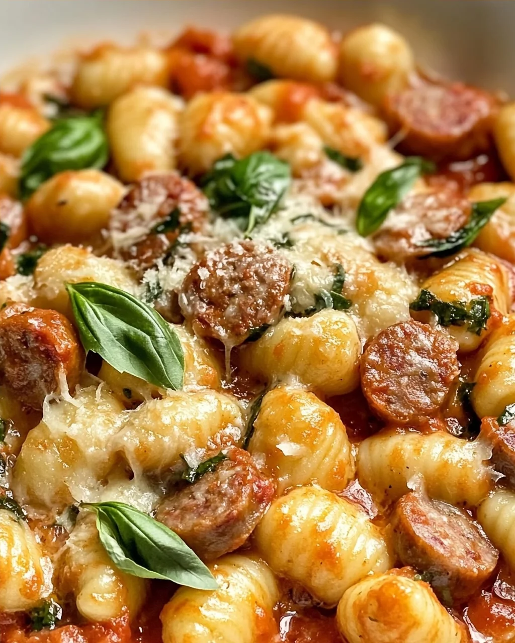 Pfannen-Cremige Gnocchi mit Wurst in 30 Minuten