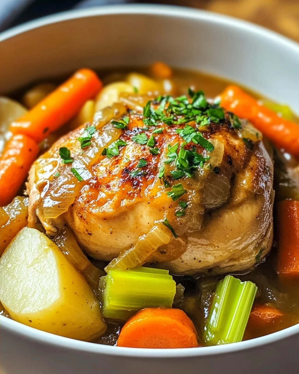 Saftiger Crockpot Chicken Pot Roast – Einfach & Lecker!