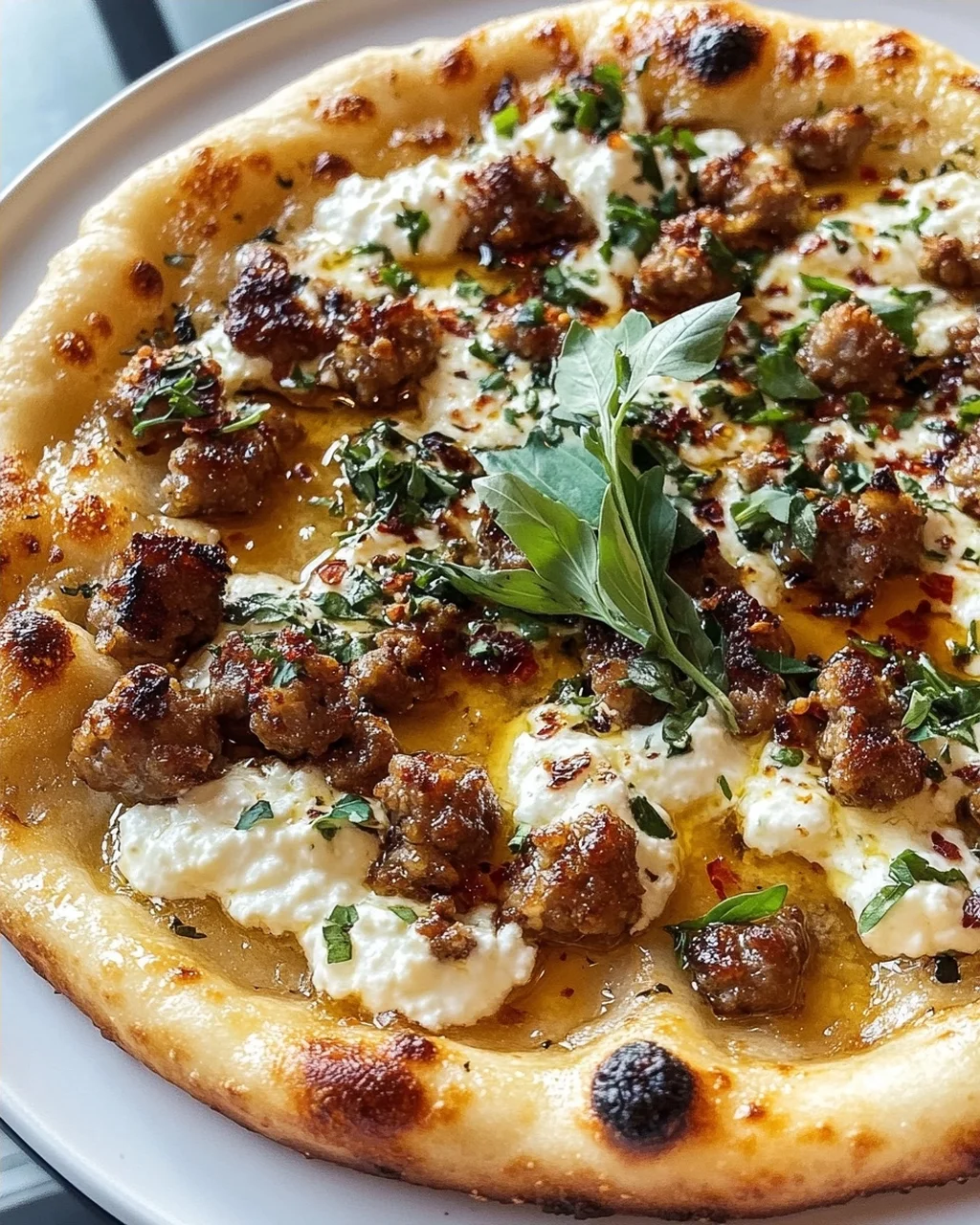 Sausage Ricotta Honey Hot Pizza – Ein Genuss für Feinschmecker!