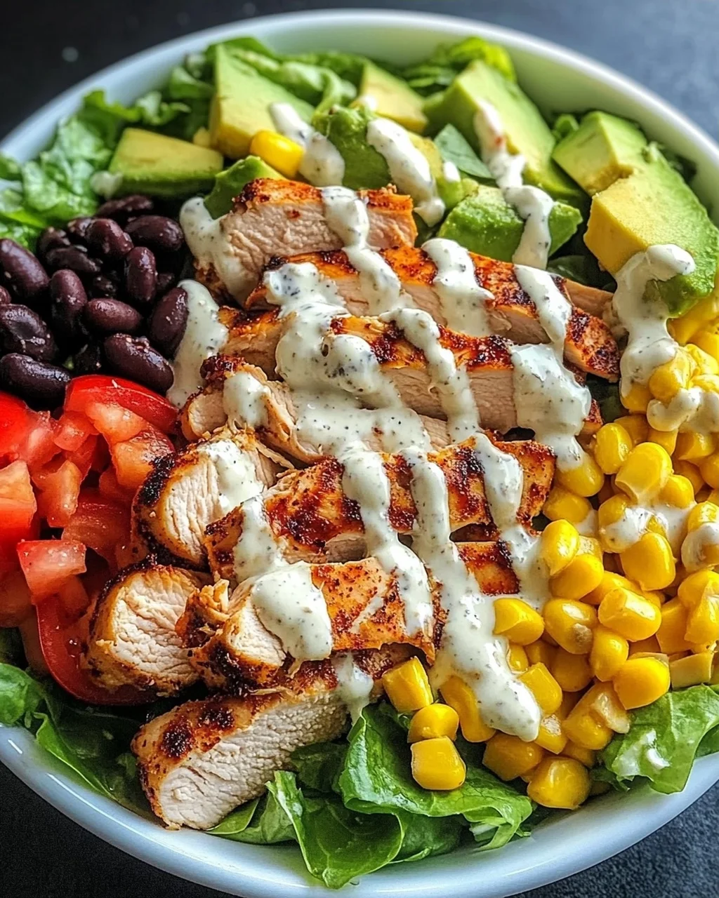 Schneller Southwest-Hähnchensalat