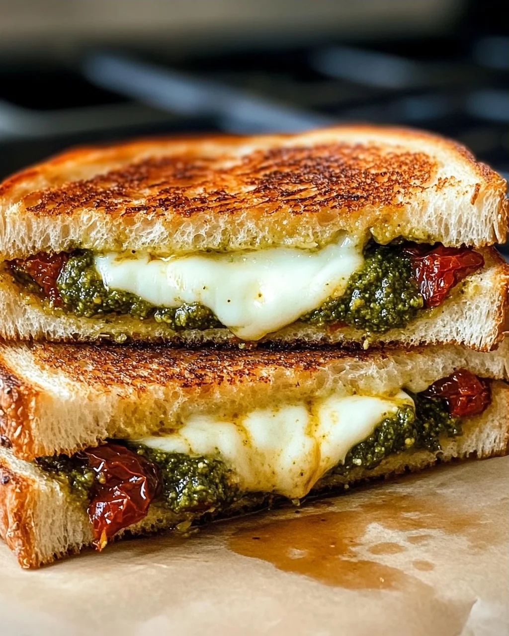 Sonnengetrocknete Tomaten Pesto Grilled Cheese