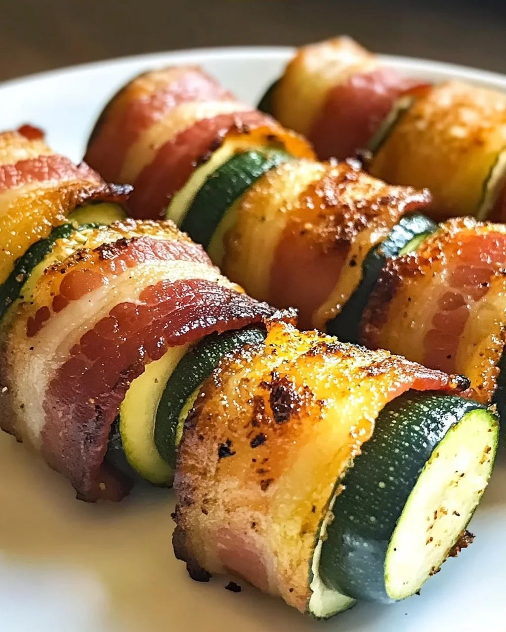 Speck-Umwickelte Zucchini-Bissen für den perfekten Snack