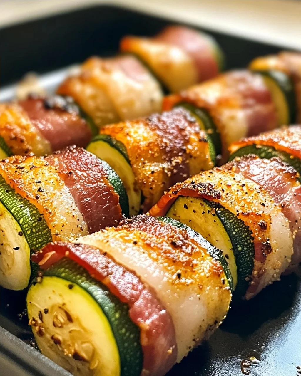 Speck-Umwickelte Zucchini-Bissen für den perfekten Snack