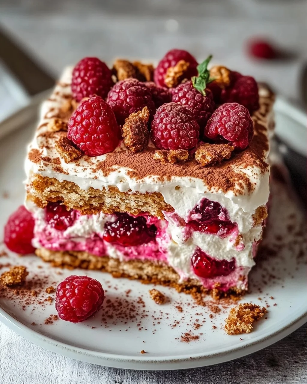 Spekulatius Himbeer Tiramisu (Alkoholfrei)
