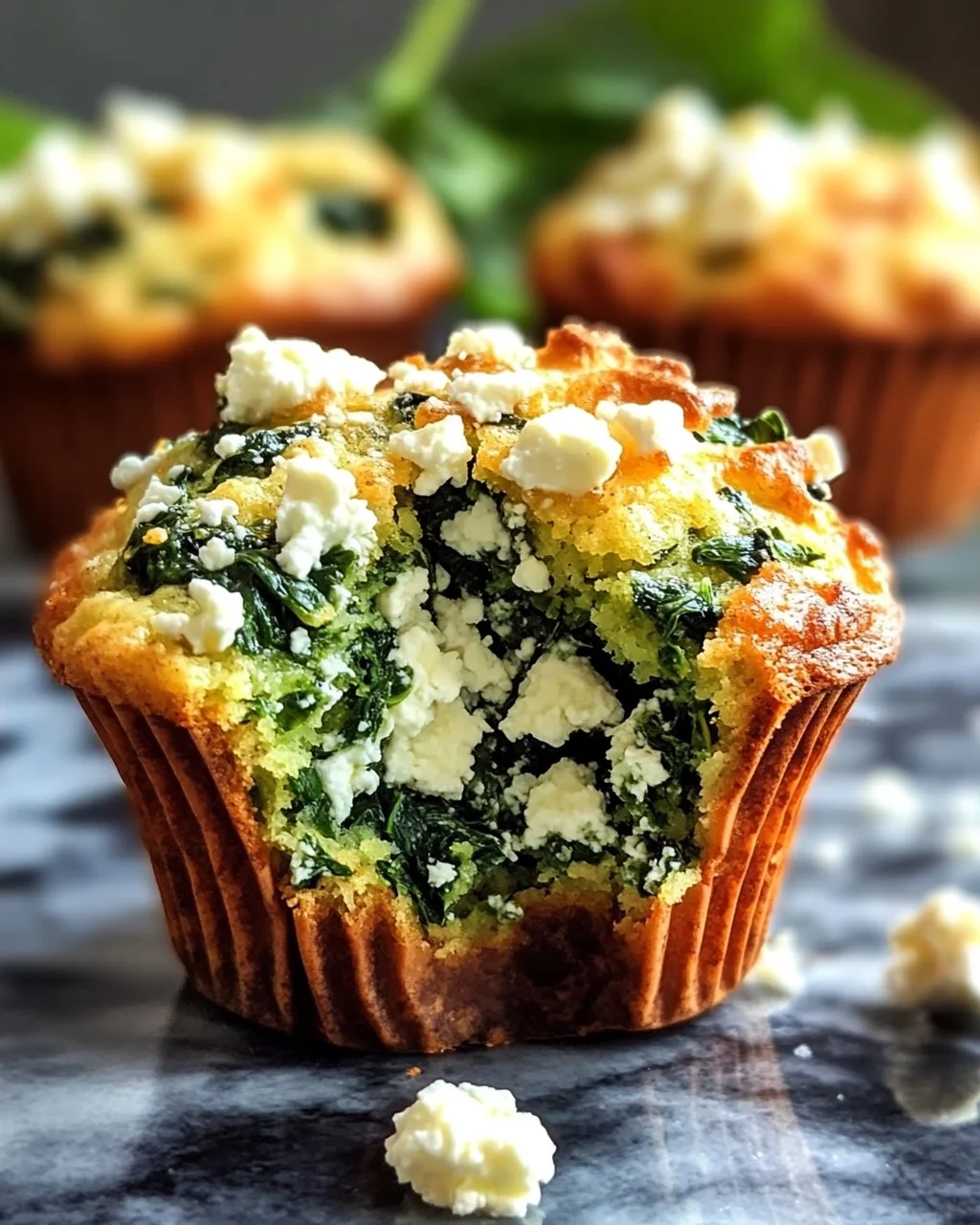 Spinat Feta Muffins