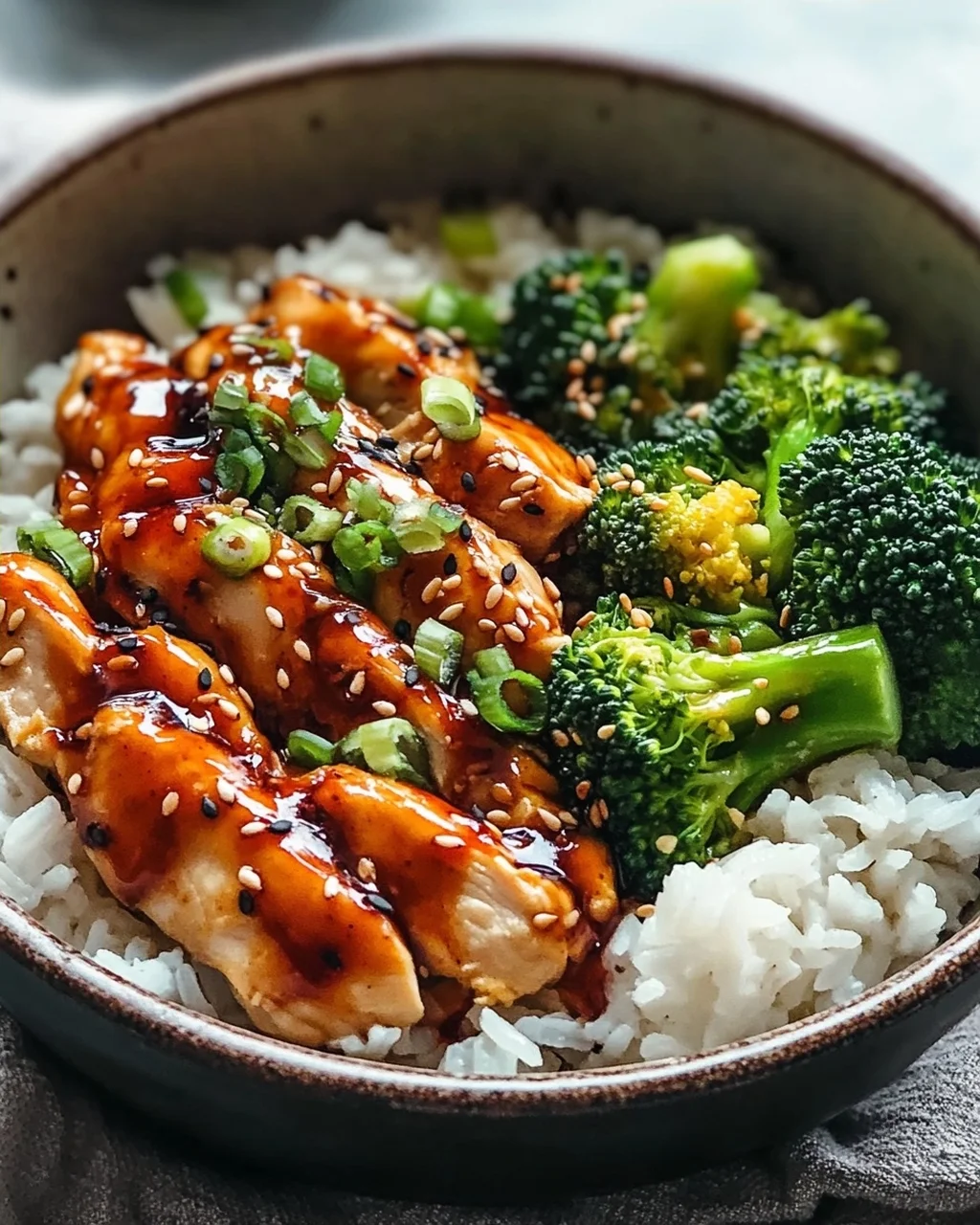 Sticky Chicken Bowls: Saftig, süß-würzig & einfach perfekt.