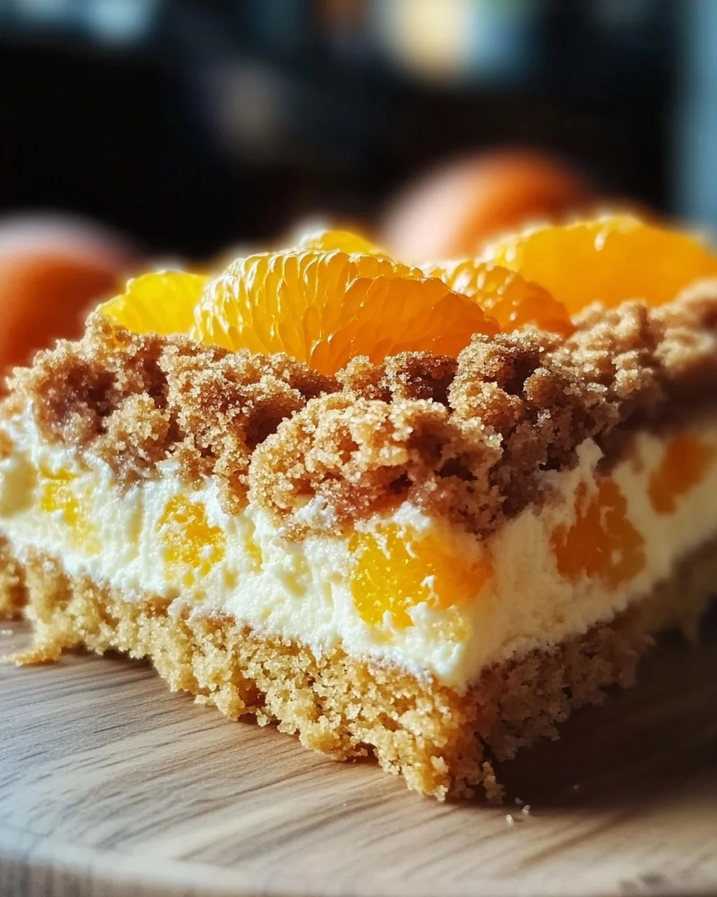 Streuselquarkkuchen mit Mandarinen
