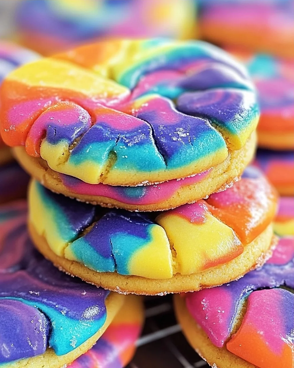 Tie Dye Kekse backen