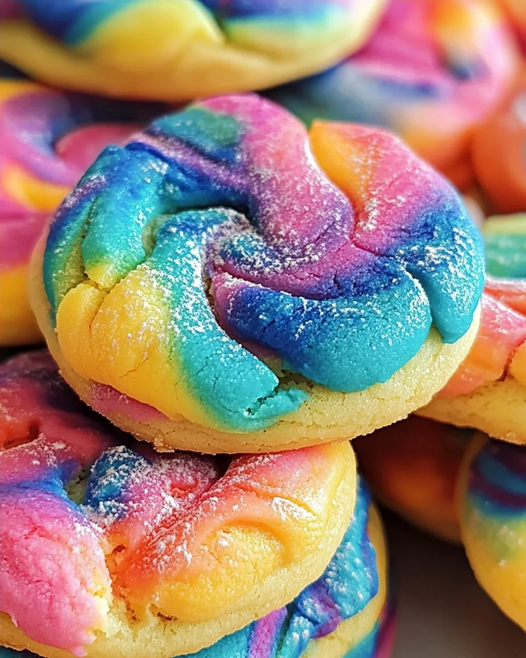 Tie Dye Kekse backen