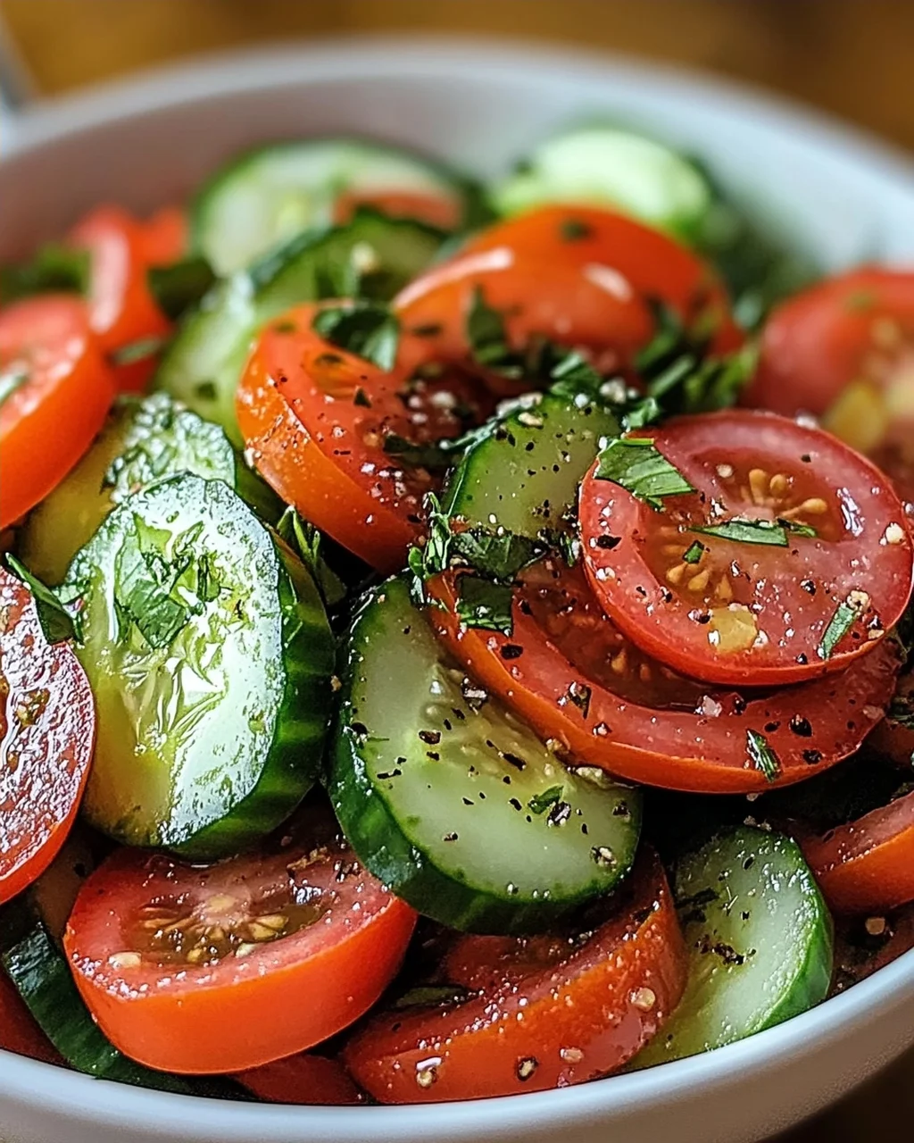 Tomaten-Gurken-Salat