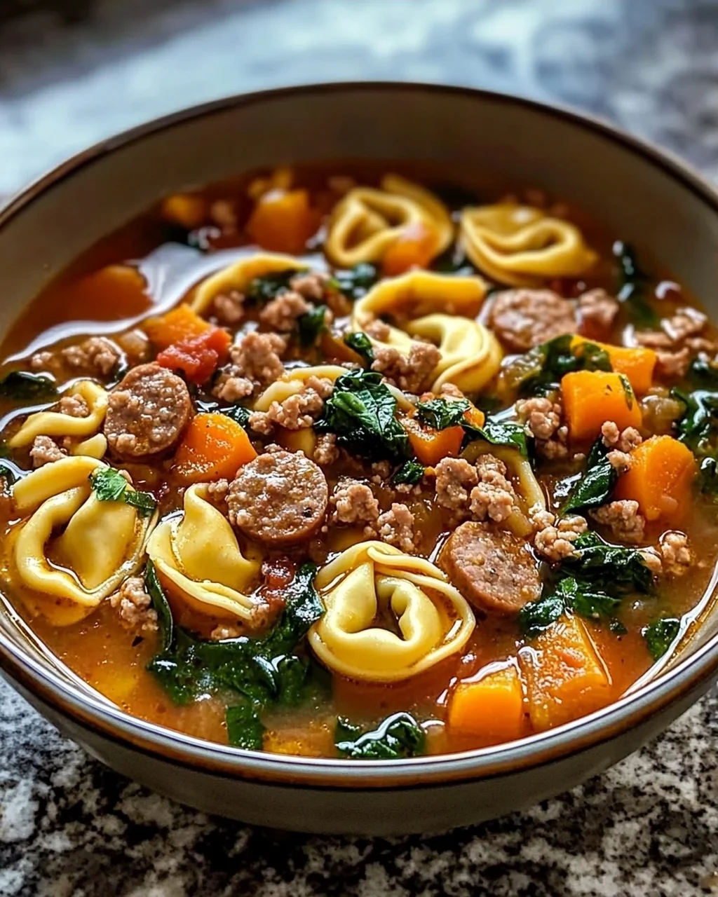 Wärmende Herbst-Tortellini-Suppe mit Rinderwurst – Einfach Genießen