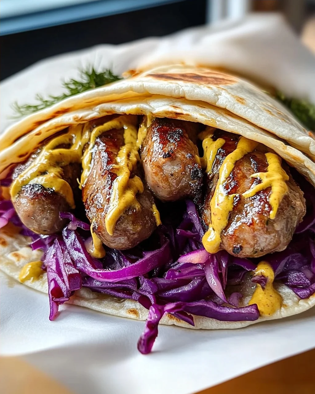 Weihnachtsmarkt Bratwurst Wraps: Dein Wintergenuss!