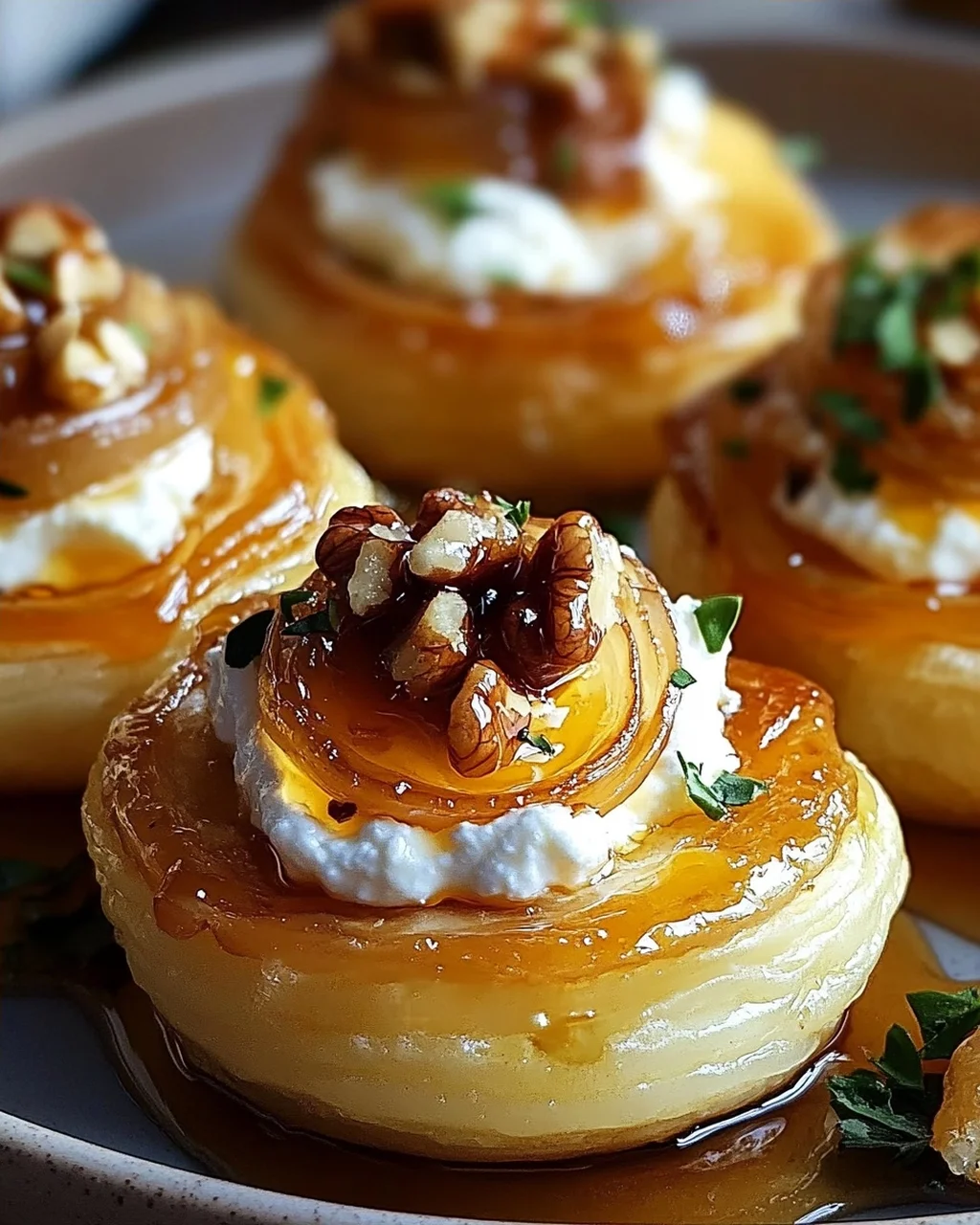Ziegenkäse & Honig Häppchen: Süß-salzige Leckerbissen