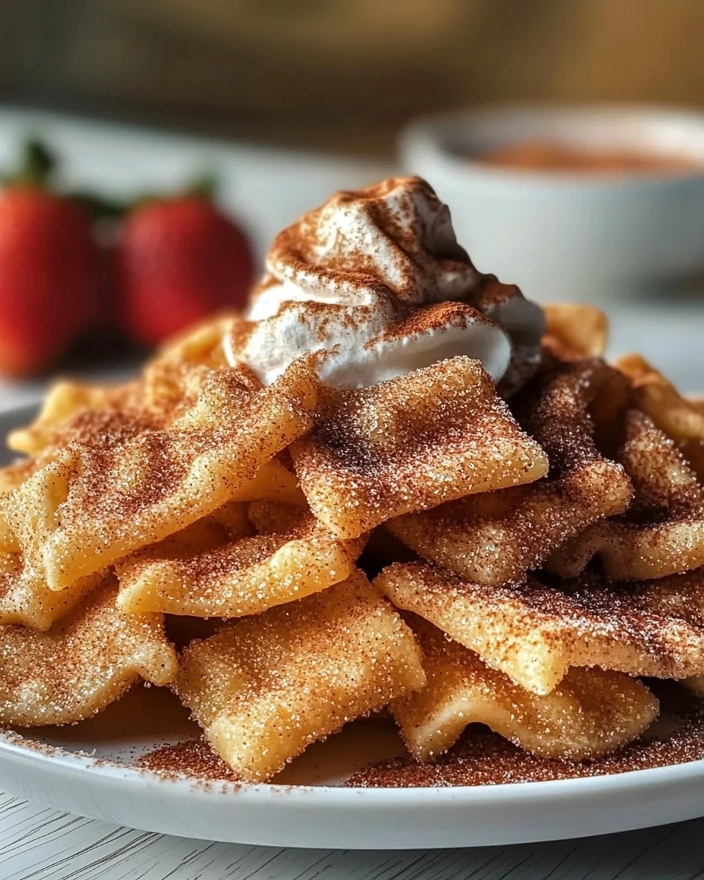 Zimtige Pasta Chips