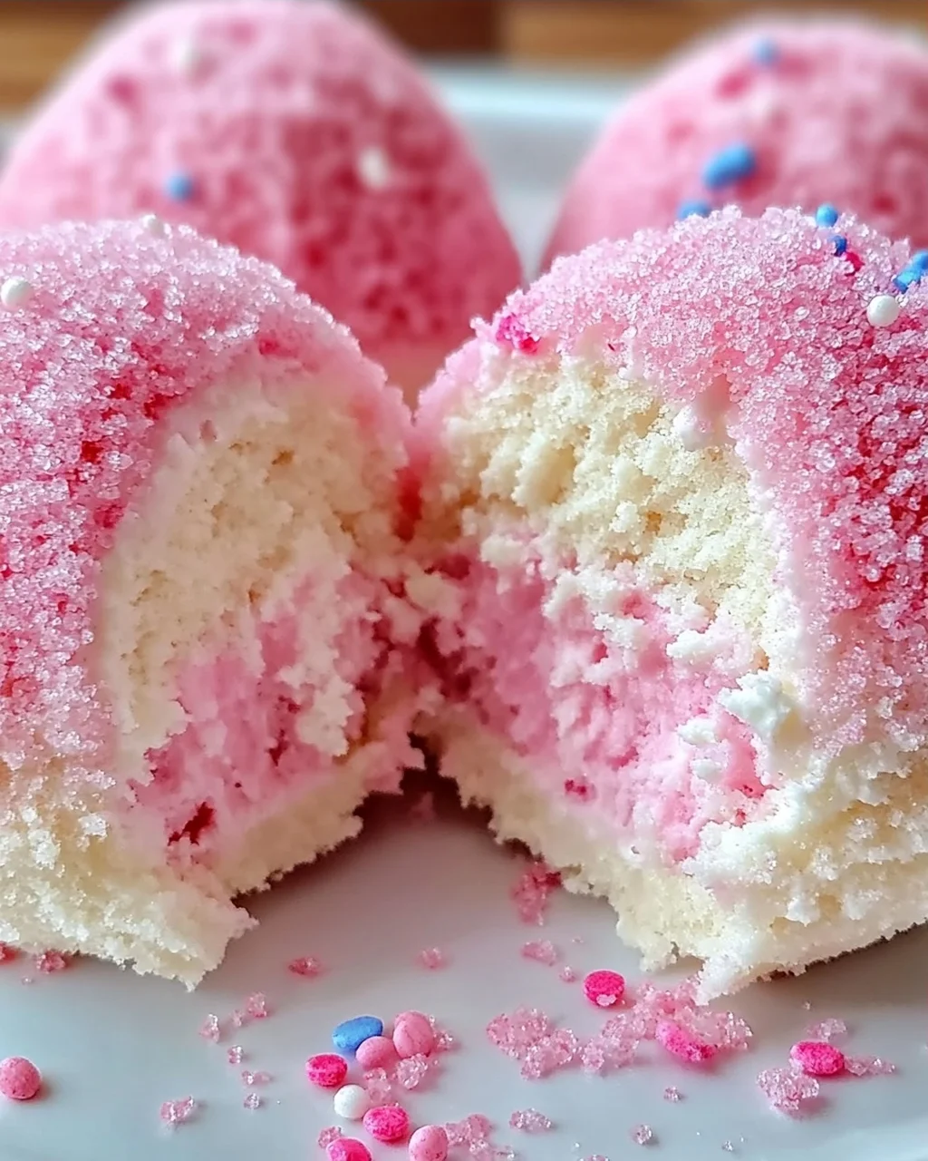 Zuckerwatte Käsekuchen Bomben für Zuhause