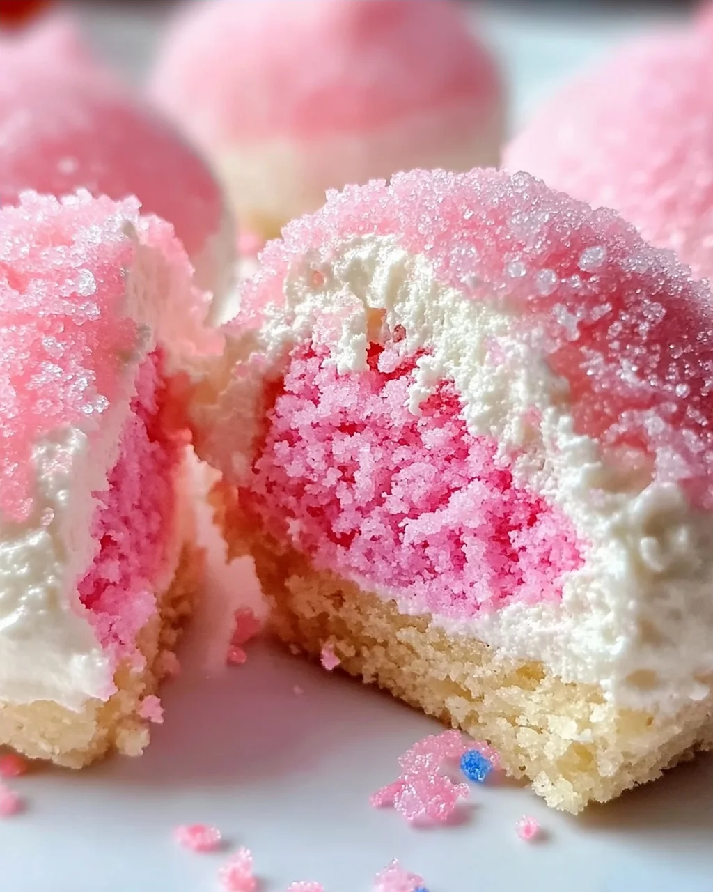 Zuckerwatte Käsekuchen Bomben für Zuhause